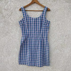 Vintage Plaid Cotton Summer Dress by New York Style